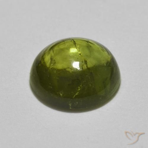Turmalina Verde claro natural de 0.82 ct, Redondo, Transparente