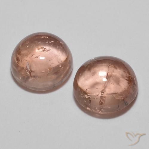 2.23ctw Natural Rosado claro turmalina, Redondo, Transparente