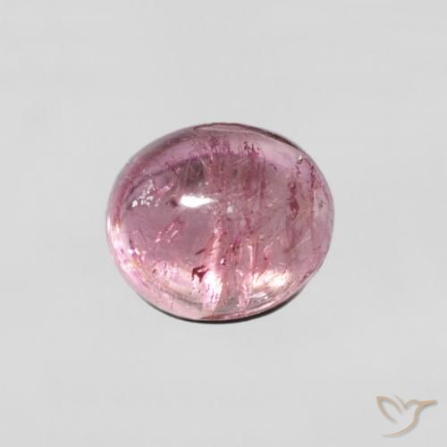 0.92ct Natural Rosado claro turmalina, Ovalada, Transparente