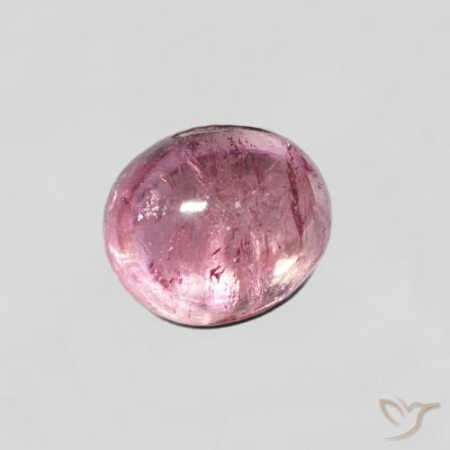Turmalina Rosado claro natural de 0.92 ct, Ovalada, Transparente