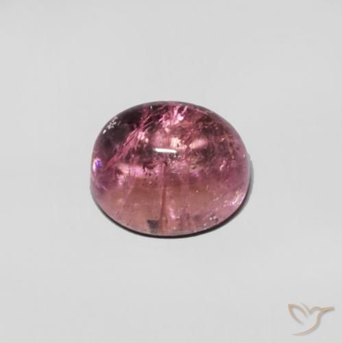 Turmalina Rosado claro natural de 0.92 ct, Ovalada, Transparente