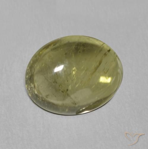 Turmalina Verde medio natural de 1.22 ct, Ovalada, Transparente
