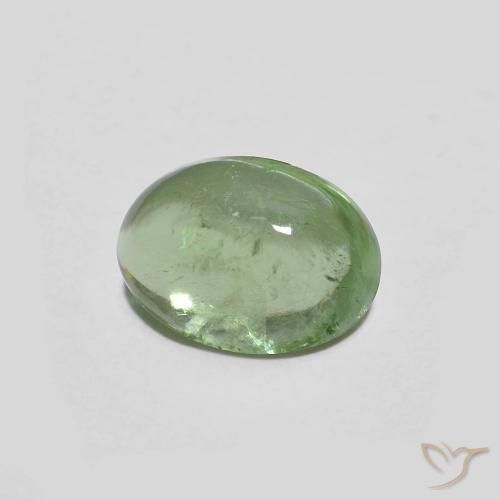 Turmalina Verde claro natural de 1.43 ct, Ovalada, Transparente
