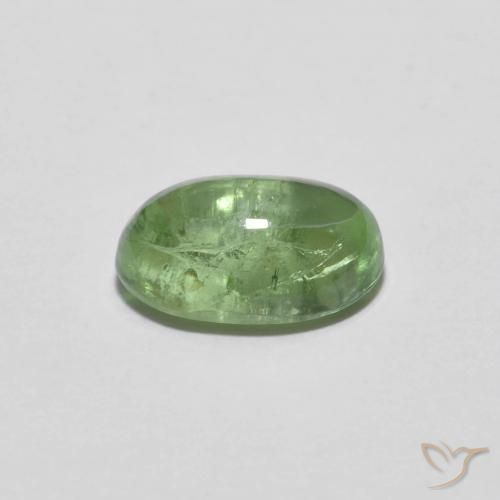 Turmalina Verde claro natural de 1.43 ct, Ovalada, Transparente