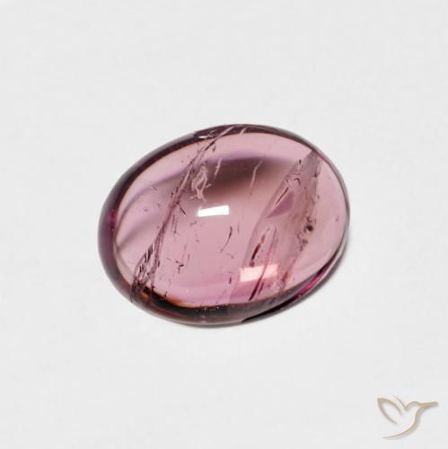 Turmalina Púrpura rosado natural de 1.36 ct, Ovalada, Transparente