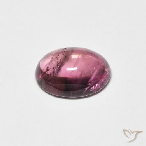 Turmalina Púrpura rosado natural de 1.36 ct, Ovalada, Transparente