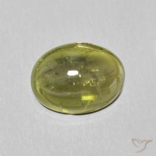 1.45ct Natural Verde medio turmalina, Ovalada, Transparente