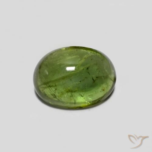 1.41ct Natural Verde medio turmalina, Ovalada, Transparente