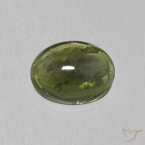 1.13ct Natural Verde bosque turmalina, Ovalada, Transparente