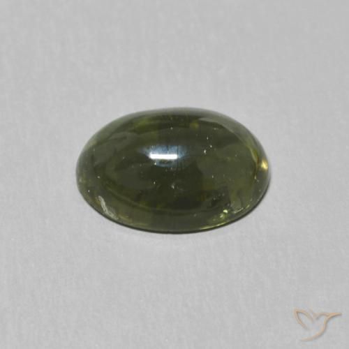 Turmalina Verde bosque natural de 1.13 ct, Ovalada, Transparente