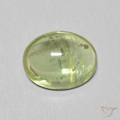 1.57ct Natural Verde cálido turmalina, Ovalada, Transparente