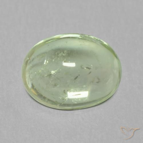 1.62ct Natural Verde claro turmalina, Ovalada, Transparente