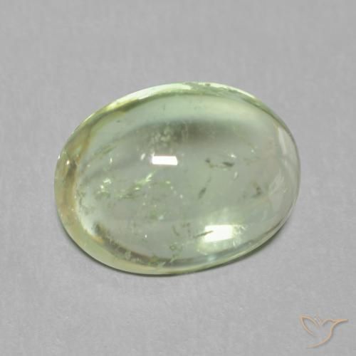 Turmalina Verde claro natural de 1.62 ct, Ovalada, Transparente