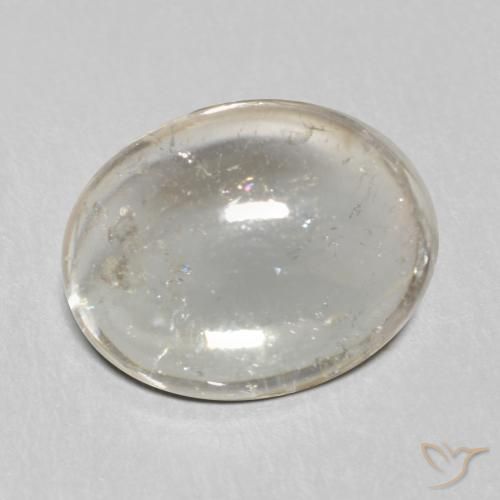 Turmalina Gris muy claro natural de 2.98 ct, Ovalada, Transparente