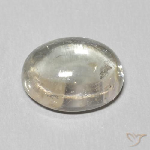 Turmalina Gris muy claro natural de 2.98 ct, Ovalada, Transparente