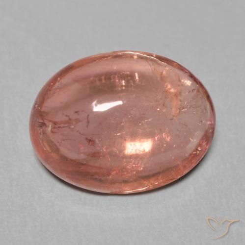 Turmalina Rojo medio natural de 2.27 ct, Ovalada, Transparente