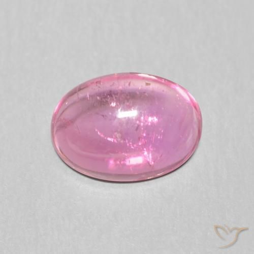 Turmalina Púrpura medio natural de 1.18 ct, Ovalada, Transparente