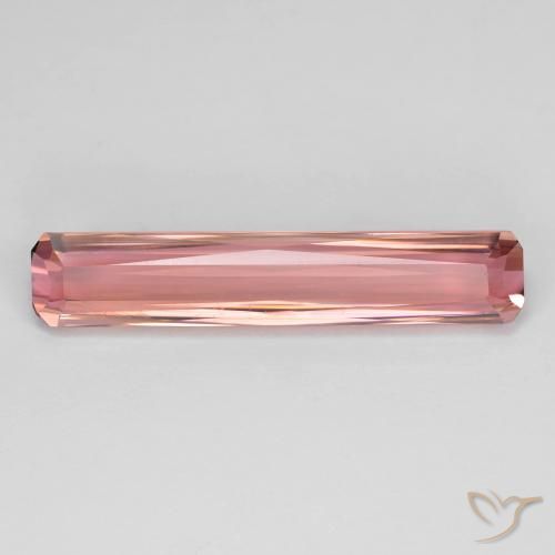4.87ct Natural Rosado medio turmalina, corte esmeralda, VVS-VS