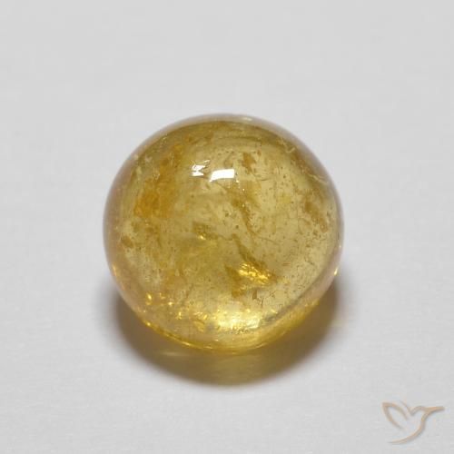 1.72ct Natural Amarillo miel turmalina, Redondo, Transparente