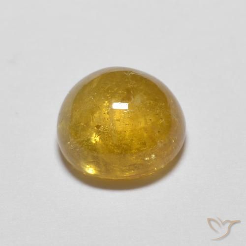 Turmalina Amarillo miel natural de 1.72 ct, Redondo, Transparente