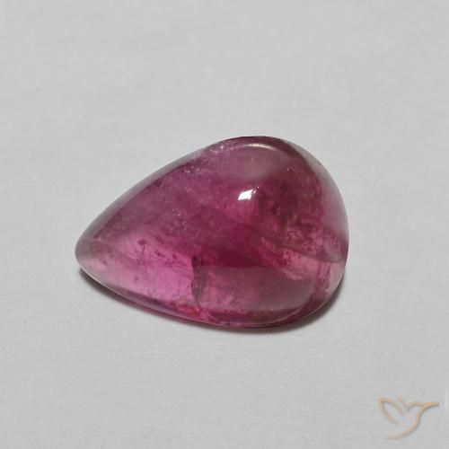 Turmalina Rojo rosado natural de 2.49 ct, En forma de pera, Translúcido