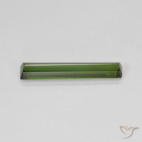 Turmalina Verde oscuro natural de 1.24 ct, Corte Octágono / Esmeralda, VVS-VS