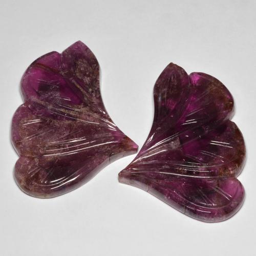 Gemas de Turmalina Medium Dark-Purple natural de 97.36 ct, Elegante, Translúcido