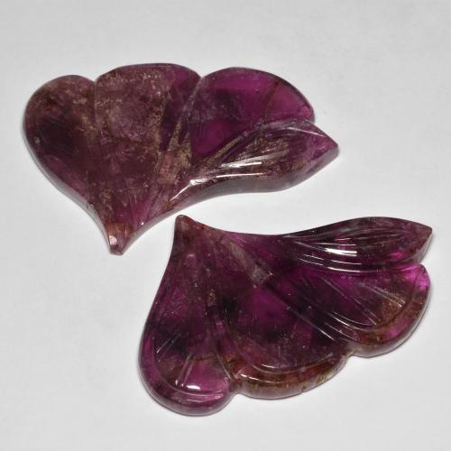 Gemas de Turmalina Medium Dark-Purple natural de 97.36 ct, Elegante, Translúcido