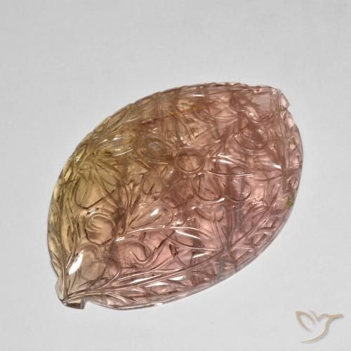 86.71ct Natural Rosado naranja turmalina, Elegante, Transparente