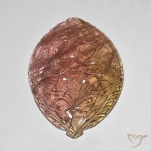 Turmalina Rosado naranja natural de 106.71 ct, Elegante, Transparente