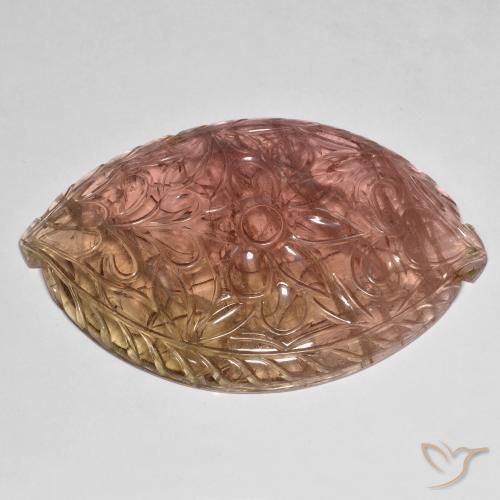 Turmalina Rosado naranja natural de 106.71 ct, Elegante, Transparente