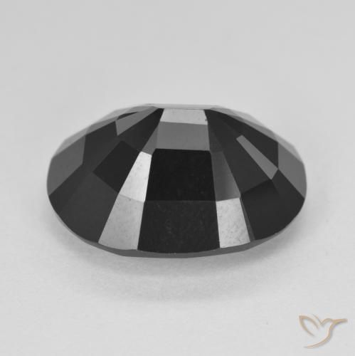 Turmalina Chorlo natural de 10.38 ct, Ovalada, Opaco