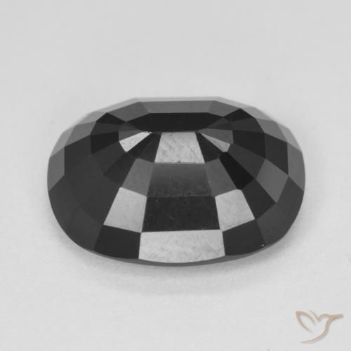 Turmalina Chorlo natural de 4.97 ct, Forma Cojín, Opaco