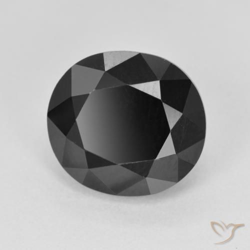 5.50ct Natural Chorlo turmalina, Ovalada, Opaco