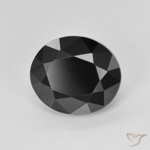 4.33ct Natural Chorlo turmalina, Ovalada, Opaco