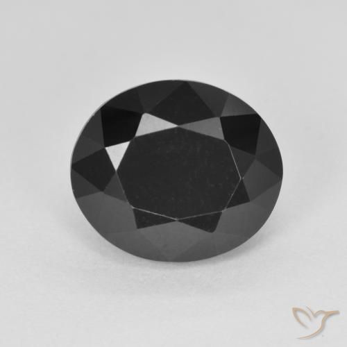 Turmalina Chorlo natural de 4.33 ct, Ovalada, Opaco