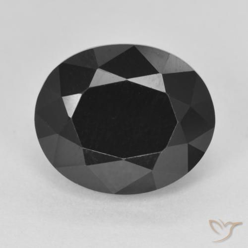 6.42ct Natural Chorlo turmalina, Ovalada, Opaco
