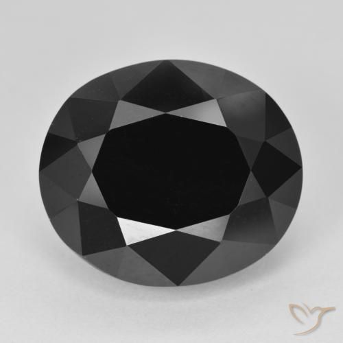 18.75ct Natural Chorlo turmalina, Ovalada, Opaco