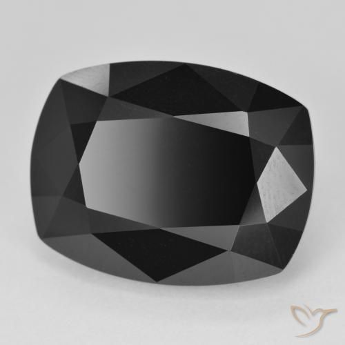 Turmalina Chorlo natural de 25.40 ct, Forma Cojín, Opaco