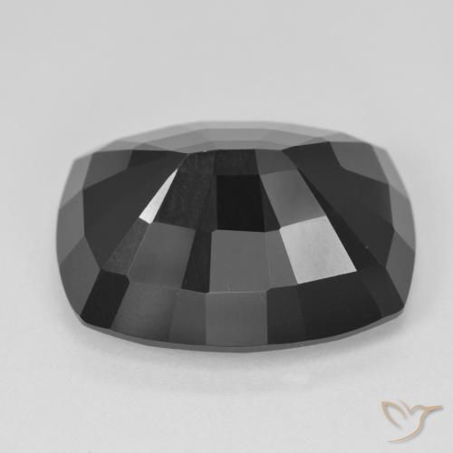 Turmalina Chorlo natural de 25.40 ct, Forma Cojín, Opaco