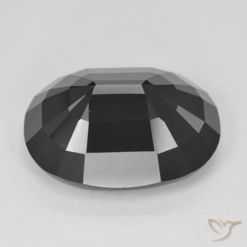Turmalina Chorlo natural de 17.83 ct, Ovalada, Opaco