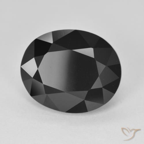 Turmalina Chorlo natural de 9.31 ct, Ovalada, Opaco