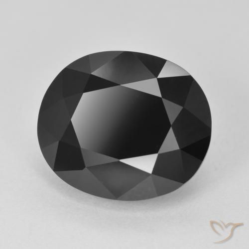 8.54ct Natural Chorlo turmalina, Ovalada, Opaco