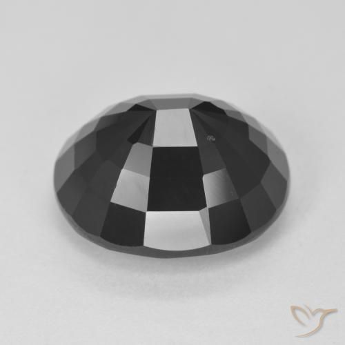 Turmalina Chorlo natural de 8.54 ct, Ovalada, Opaco
