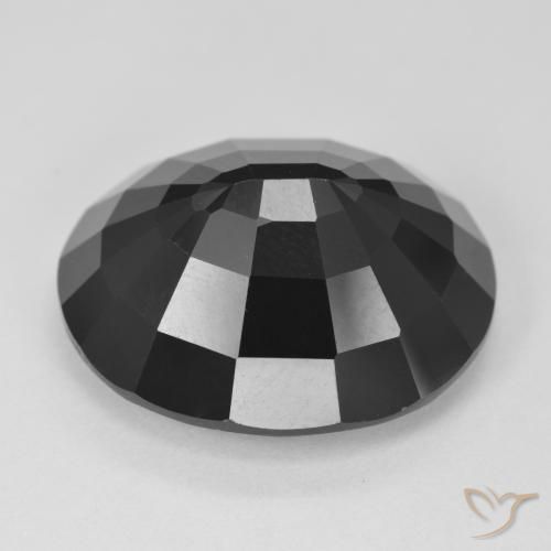 Turmalina Chorlo natural de 18.79 ct, Ovalada, Opaco