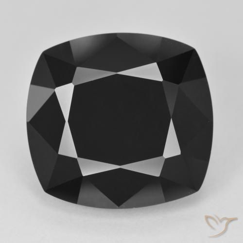 20.17ct Natural Chorlo turmalina, Forma Cojín, Opaco
