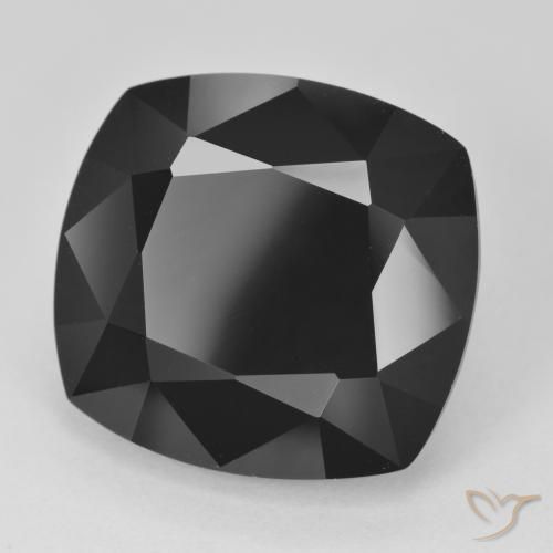Turmalina Chorlo natural de 20.17 ct, Forma Cojín, Opaco