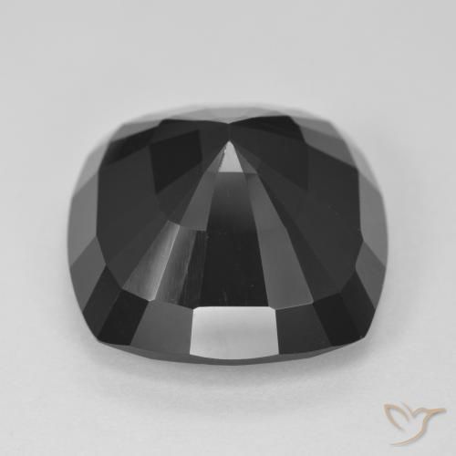 Turmalina Chorlo natural de 20.17 ct, Forma Cojín, Opaco