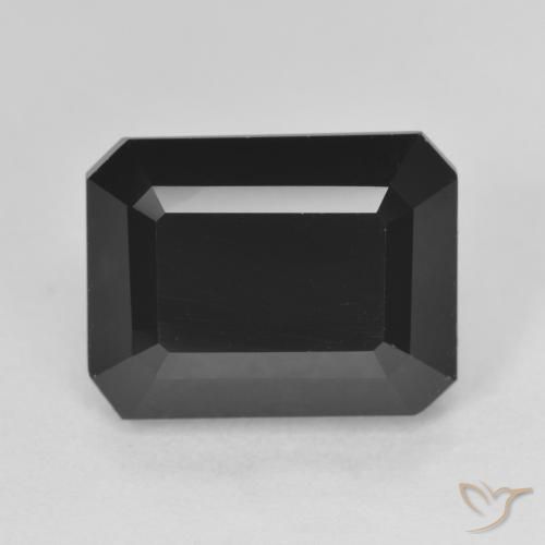 Turmalina Chorlo natural de 8.60 ct, Corte Octágono / Esmeralda, Opaco