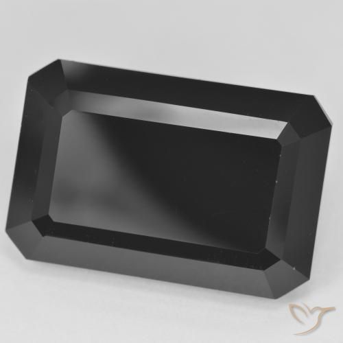 Turmalina Chorlo natural de 41.95 ct, Corte Octágono / Esmeralda, Opaco